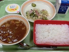 ポークカレー イタリアンサラダ レモンゼリー ポークカレー イタリアンサラダ レモンゼリー