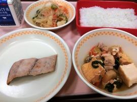 ごはん　牛乳　シイラ味噌焼き　春雨サラダ　生揚げと大根のオイスターソース煮