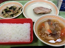 あじ一夜干し　千草和え　豚汁